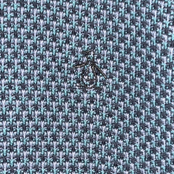 Penguin Munsingwear Multi Blue Pattern Long Sleeve Crew Neck Sweater 2X - Picture 3 of 8